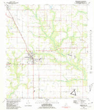 Robertsdale Alabama Historical topographic map, 1:24000 scale, 7.5 X 7.5 Minute, Year 1980