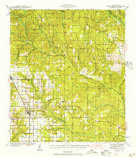 Robertsdale Alabama Historical topographic map, 1:62500 scale, 15 X 15 Minute, Year 1941