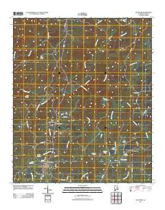 Rockford Alabama Historical topographic map, 1:24000 scale, 7.5 X 7.5 Minute, Year 2011