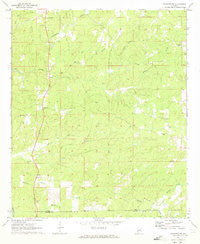 Rockford SW Alabama Historical topographic map, 1:24000 scale, 7.5 X 7.5 Minute, Year 1971