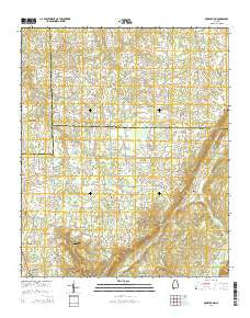 Rodentown Alabama Current topographic map, 1:24000 scale, 7.5 X 7.5 Minute, Year 2014