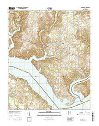 Rogersville Alabama Current topographic map, 1:24000 scale, 7.5 X 7.5 Minute, Year 2014
