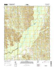 Romulus Alabama Current topographic map, 1:24000 scale, 7.5 X 7.5 Minute, Year 2014