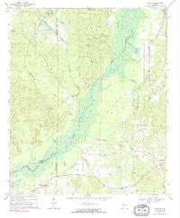 Romulus Alabama Historical topographic map, 1:24000 scale, 7.5 X 7.5 Minute, Year 1970