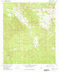 Rosebud Alabama Historical topographic map, 1:24000 scale, 7.5 X 7.5 Minute, Year 1981