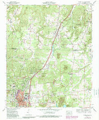Russellville Alabama Historical topographic map, 1:24000 scale, 7.5 X 7.5 Minute, Year 1971