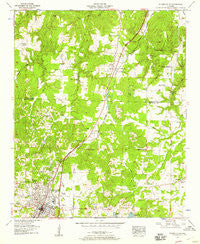 Russellville Alabama Historical topographic map, 1:24000 scale, 7.5 X 7.5 Minute, Year 1957