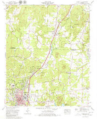 Russellville Alabama Historical topographic map, 1:24000 scale, 7.5 X 7.5 Minute, Year 1971
