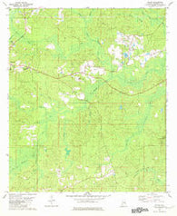 Rutan Alabama Historical topographic map, 1:24000 scale, 7.5 X 7.5 Minute, Year 1982