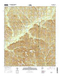 Saco Alabama Current topographic map, 1:24000 scale, 7.5 X 7.5 Minute, Year 2014