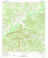 Saco Alabama Historical topographic map, 1:24000 scale, 7.5 X 7.5 Minute, Year 1968