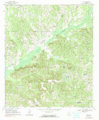 Saco Alabama Historical topographic map, 1:24000 scale, 7.5 X 7.5 Minute, Year 1968