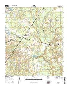 Safford Alabama Current topographic map, 1:24000 scale, 7.5 X 7.5 Minute, Year 2014