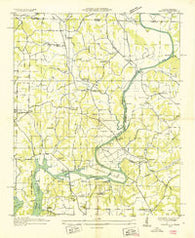 Salem Alabama Historical topographic map, 1:24000 scale, 7.5 X 7.5 Minute, Year 1936