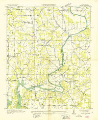 Salem Alabama Historical topographic map, 1:24000 scale, 7.5 X 7.5 Minute, Year 1936
