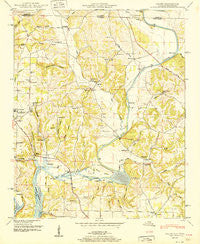 Salem Alabama Historical topographic map, 1:24000 scale, 7.5 X 7.5 Minute, Year 1951