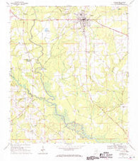 Samson Alabama Historical topographic map, 1:24000 scale, 7.5 X 7.5 Minute, Year 1968