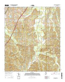Sandy Ridge Alabama Current topographic map, 1:24000 scale, 7.5 X 7.5 Minute, Year 2014