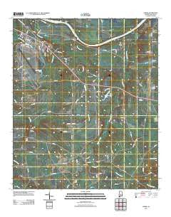 Sardis Alabama Historical topographic map, 1:24000 scale, 7.5 X 7.5 Minute, Year 2011