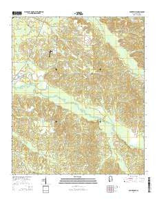 Sawyerville Alabama Current topographic map, 1:24000 scale, 7.5 X 7.5 Minute, Year 2014