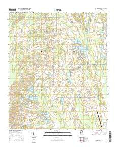 Scott Station Alabama Current topographic map, 1:24000 scale, 7.5 X 7.5 Minute, Year 2014