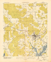 Scottsboro Alabama Historical topographic map, 1:24000 scale, 7.5 X 7.5 Minute, Year 1936