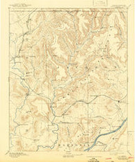 Scottsboro Alabama Historical topographic map, 1:125000 scale, 30 X 30 Minute, Year 1892