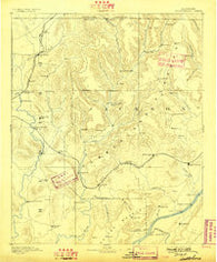 Scottsboro Alabama Historical topographic map, 1:125000 scale, 30 X 30 Minute, Year 1892