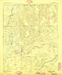 Scottsboro Alabama Historical topographic map, 1:125000 scale, 30 X 30 Minute, Year 1892