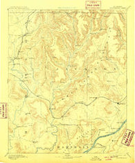 Scottsboro Alabama Historical topographic map, 1:125000 scale, 30 X 30 Minute, Year 1892