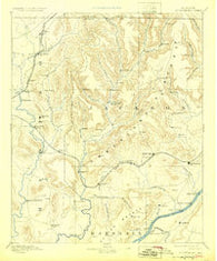 Scottsboro Alabama Historical topographic map, 1:125000 scale, 30 X 30 Minute, Year 1892