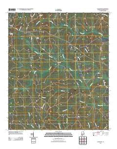 Seaboard Alabama Historical topographic map, 1:24000 scale, 7.5 X 7.5 Minute, Year 2011