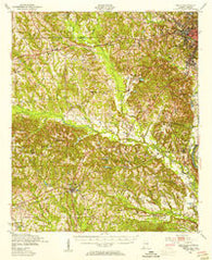 Seale Alabama Historical topographic map, 1:62500 scale, 15 X 15 Minute, Year 1950