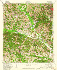 Seale Alabama Historical topographic map, 1:62500 scale, 15 X 15 Minute, Year 1955