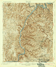 Searles Alabama Historical topographic map, 1:62500 scale, 15 X 15 Minute, Year 1934