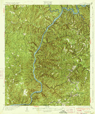 Searles Alabama Historical topographic map, 1:62500 scale, 15 X 15 Minute, Year 1934