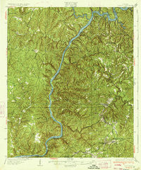 Searles Alabama Historical topographic map, 1:62500 scale, 15 X 15 Minute, Year 1934