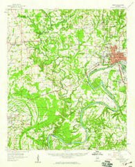 Selma Alabama Historical topographic map, 1:62500 scale, 15 X 15 Minute, Year 1958