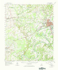 Selma Alabama Historical topographic map, 1:62500 scale, 15 X 15 Minute, Year 1958