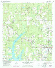 Semmes Alabama Historical topographic map, 1:24000 scale, 7.5 X 7.5 Minute, Year 1982