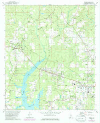 Semmes Alabama Historical topographic map, 1:24000 scale, 7.5 X 7.5 Minute, Year 1982