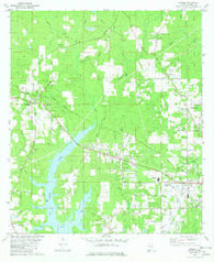 Semmes Alabama Historical topographic map, 1:24000 scale, 7.5 X 7.5 Minute, Year 1982