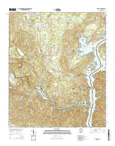 Shelby Alabama Current topographic map, 1:24000 scale, 7.5 X 7.5 Minute, Year 2014