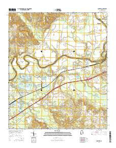 Shorter Alabama Current topographic map, 1:24000 scale, 7.5 X 7.5 Minute, Year 2014