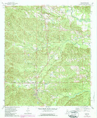 Silas Alabama Historical topographic map, 1:24000 scale, 7.5 X 7.5 Minute, Year 1974