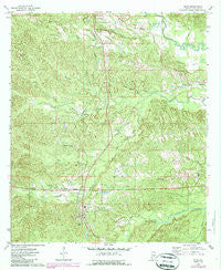 Silas Alabama Historical topographic map, 1:24000 scale, 7.5 X 7.5 Minute, Year 1974