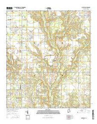 Silverhill Alabama Current topographic map, 1:24000 scale, 7.5 X 7.5 Minute, Year 2014