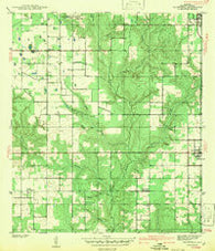 Silverhill Alabama Historical topographic map, 1:31680 scale, 7.5 X 7.5 Minute, Year 1942