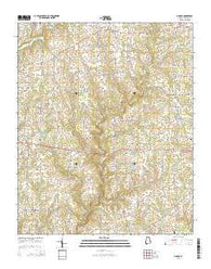 Simcoe Alabama Current topographic map, 1:24000 scale, 7.5 X 7.5 Minute, Year 2014