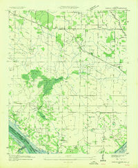 Sinking Creek Alabama Historical topographic map, 1:24000 scale, 7.5 X 7.5 Minute, Year 1954